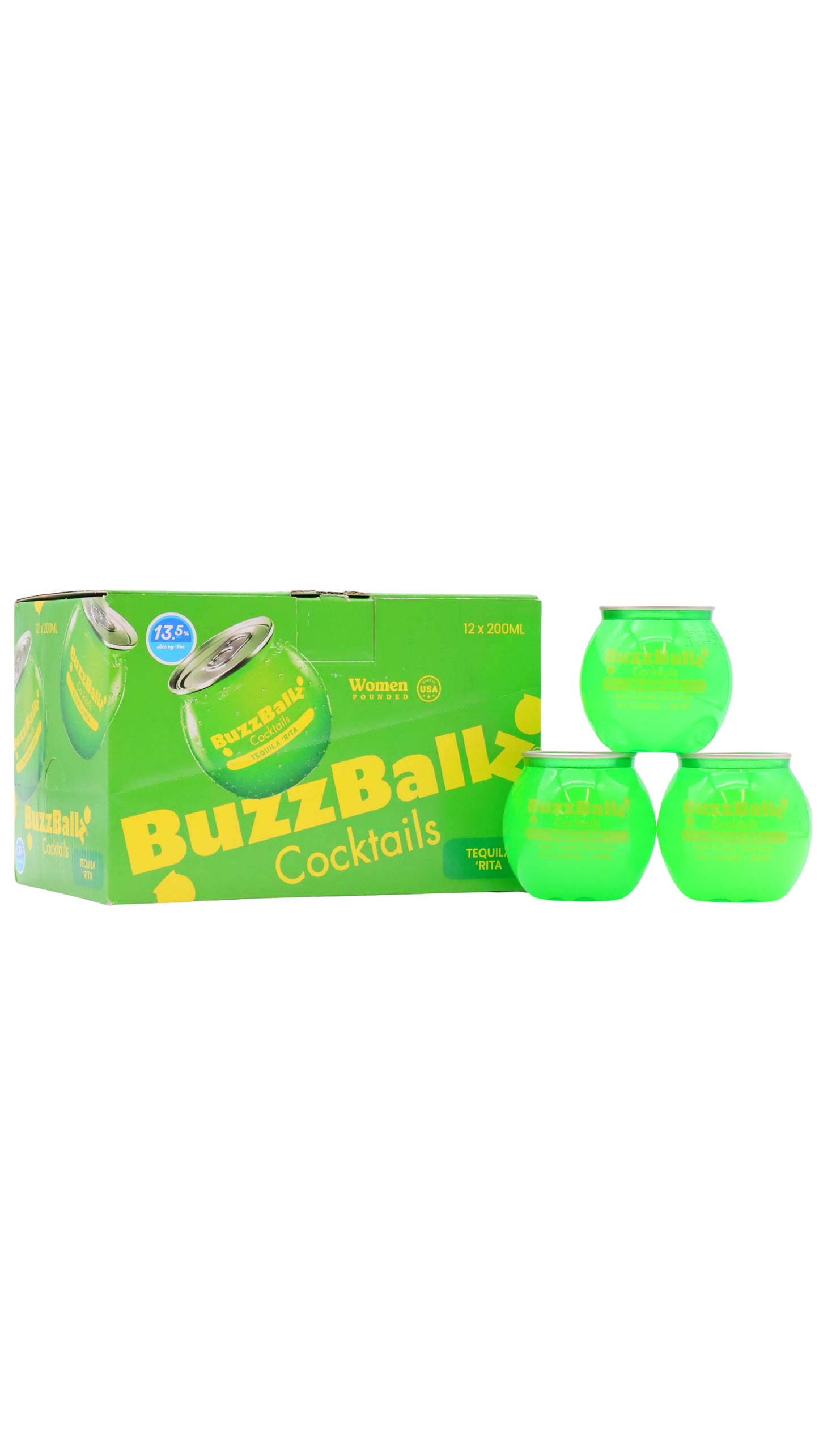 BuzzBallz - Tequila Rita Cocktail 20cl x 12 13.5% ABV (12 x 20cl)