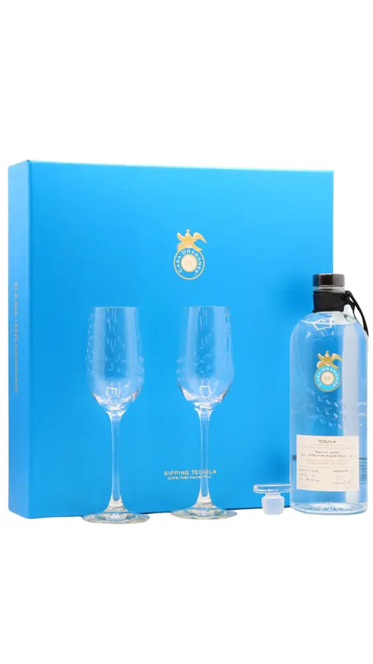Casa Dragones - Joven Blanco Tequila 70cl 40% ABV Glass Pack