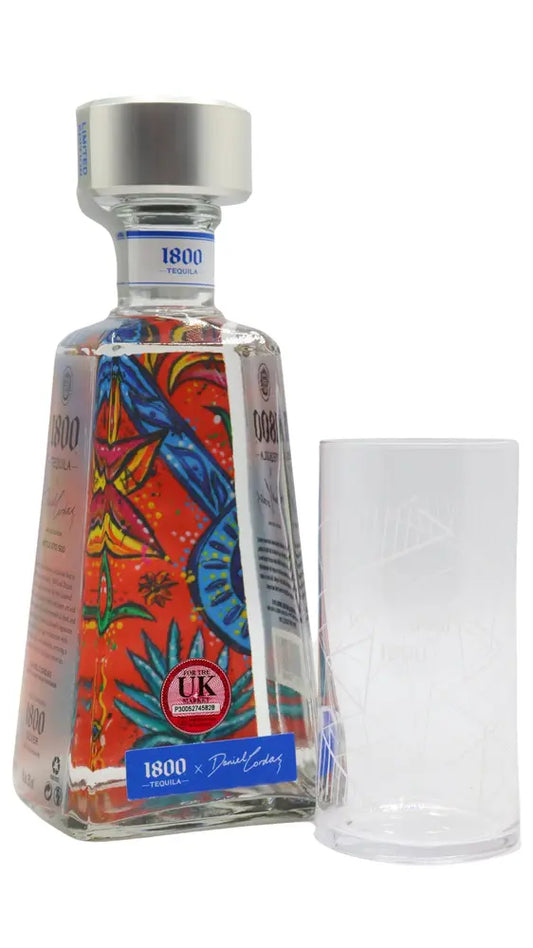 1800 - Daniel Cordas Limited Edition Silver Tequila 70cl 38% ABV (Includes Branded Glass)