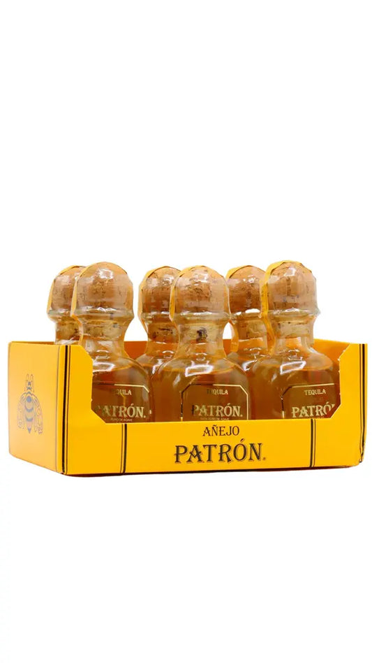 Patron - Anejo Tequila 5cl x 6 40% ABV Miniatures- (6 x 5cl)