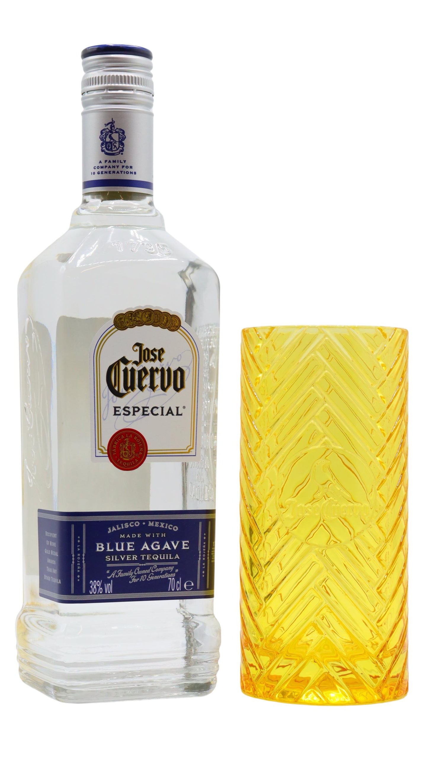Jose Cuervo - Especial Silver Tequila 70cl 35% ABV (Includes Branded Glass)