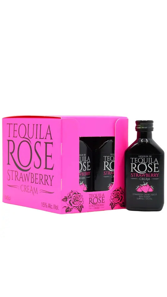Tequila Rose - Original Strawberry Cream Liqueur 5cl x 10 15% ABV Miniatures- (10 x 5cl)