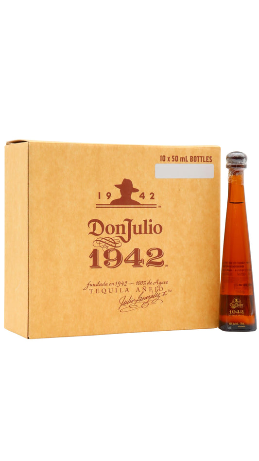 Don Julio - 1942 Small Batch Tequila 5cl x 10 38% ABV Miniatures- (10 x 5cl)
