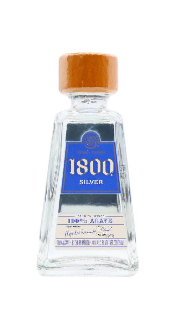 1800 - Silver Tequila 5cl 40% ABV Miniature