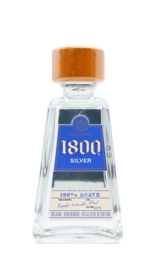 1800 - Silver Tequila 5cl 40% ABV Miniature