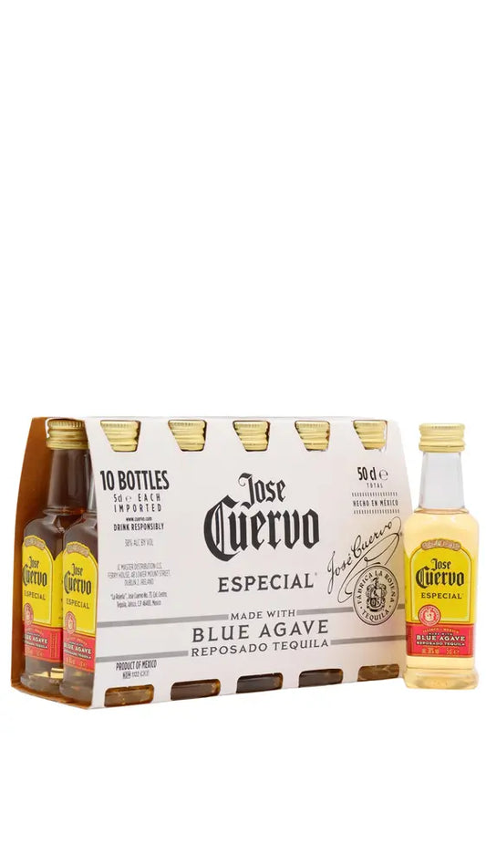 Jose Cuervo - Especial Reposado Tequila 5cl x 10 38% ABV Miniatures- (10 x 5cl)