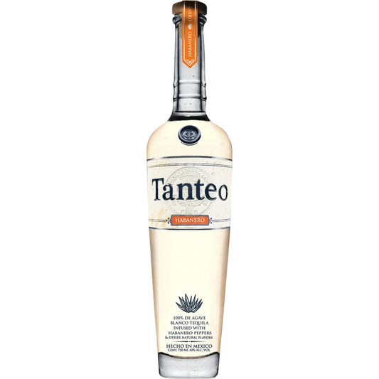 Tanteo Tequila Blanco Habanero Peppers 750ml