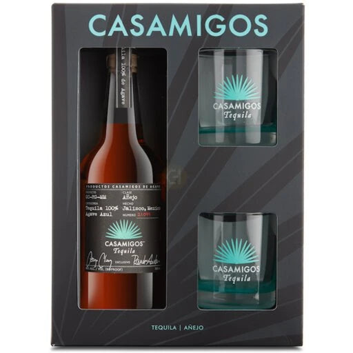 Casamigos Anejo Tequila Mexico Gift Set With Two Glasses 750ml